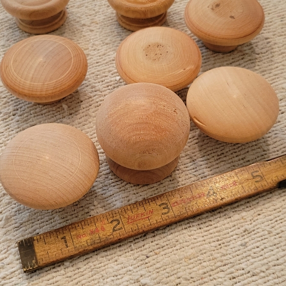 Wood Door Pulls Knobs Lot 41 pieces Different Sizes Wooden Cabinets - Picture 12 of 13